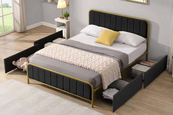 Nora Metal Storage Bed - Image 11