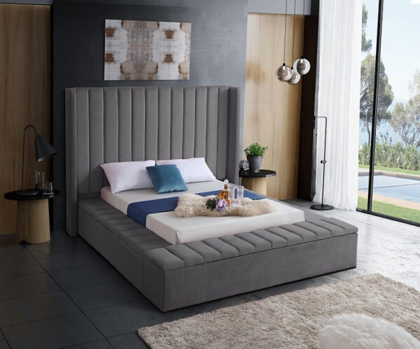 Candler Upholstered Bed - Image 4