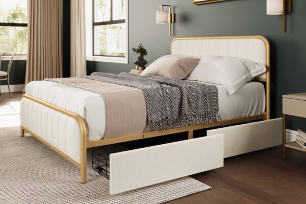 Nora Metal Storage Bed - Image 5