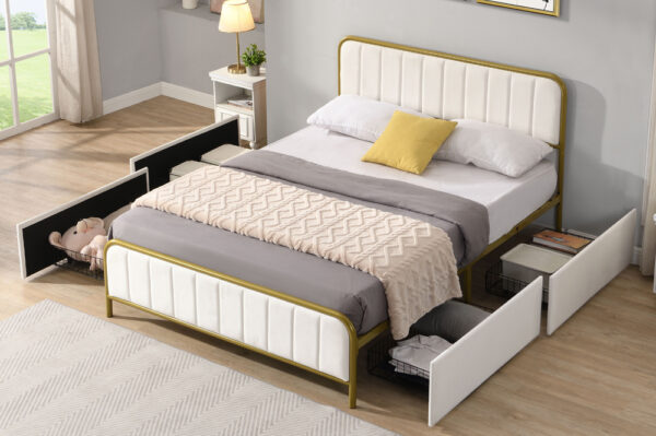 Nora Metal Storage Bed - Image 2