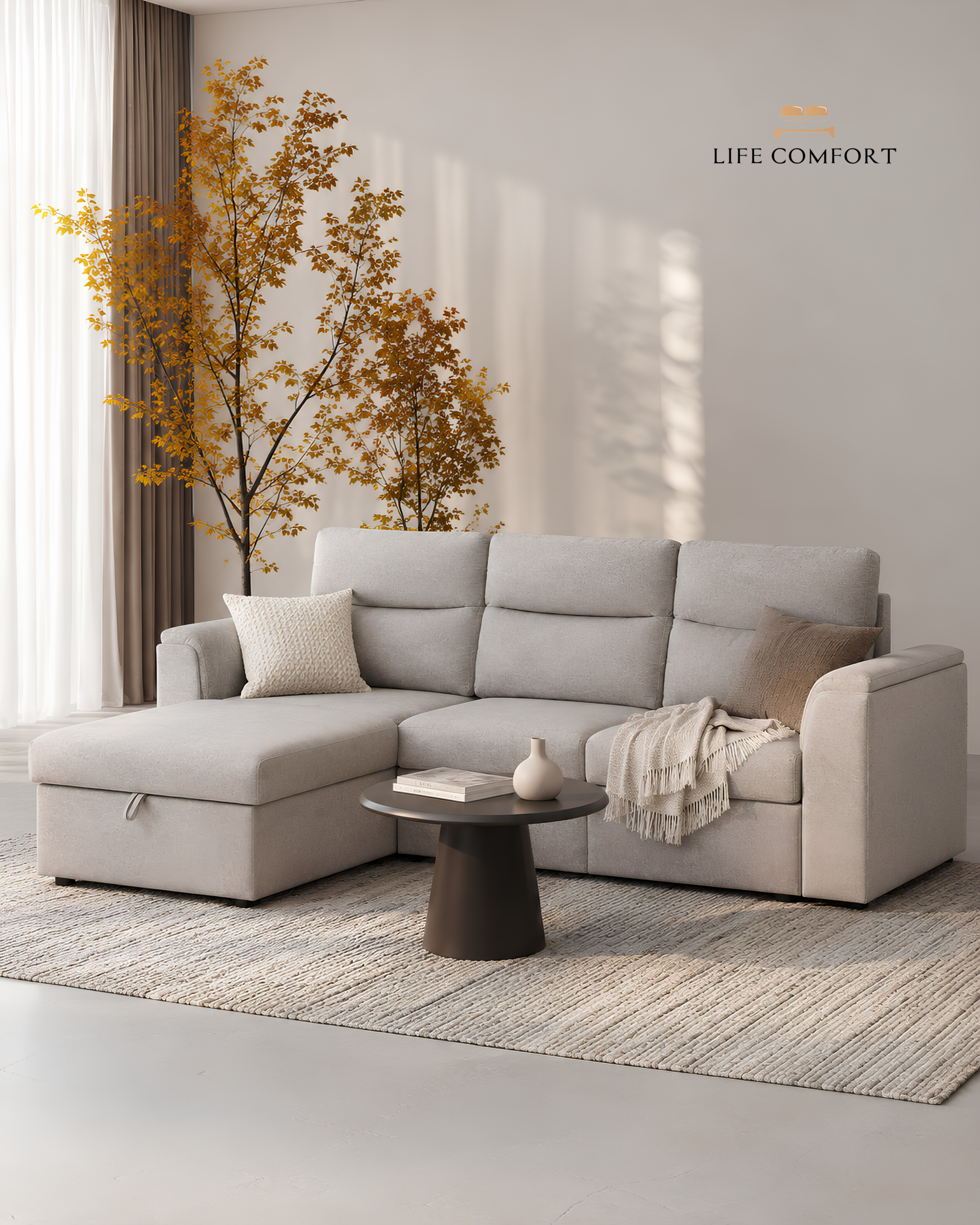 Mona Sleeper Sofa bed, Storage - Image 2