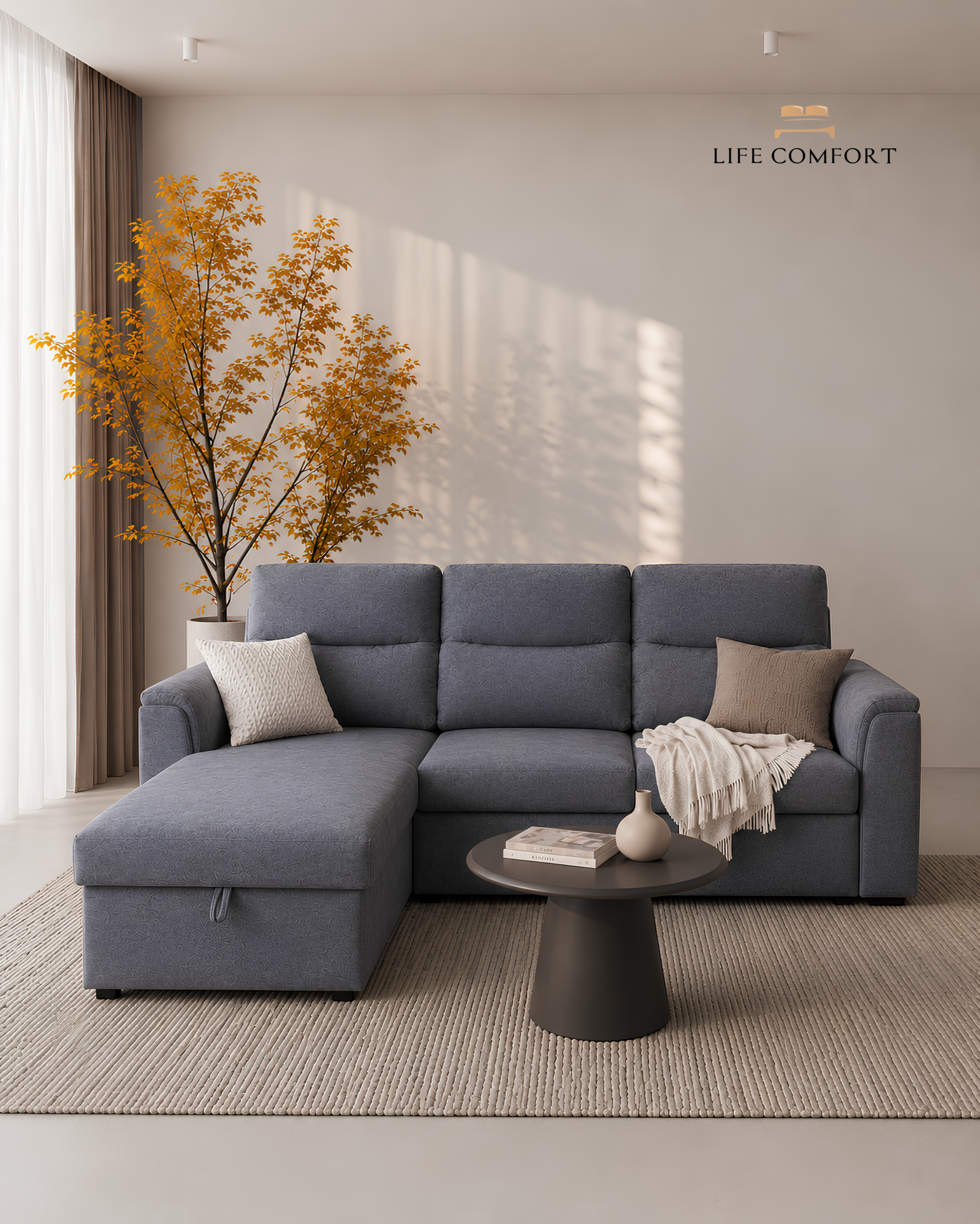 Mona Sleeper Sofa bed, Storage - Image 6