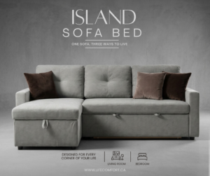 Island Sofa bed with storage