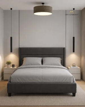 Lark Bed Frame Linen Fabric