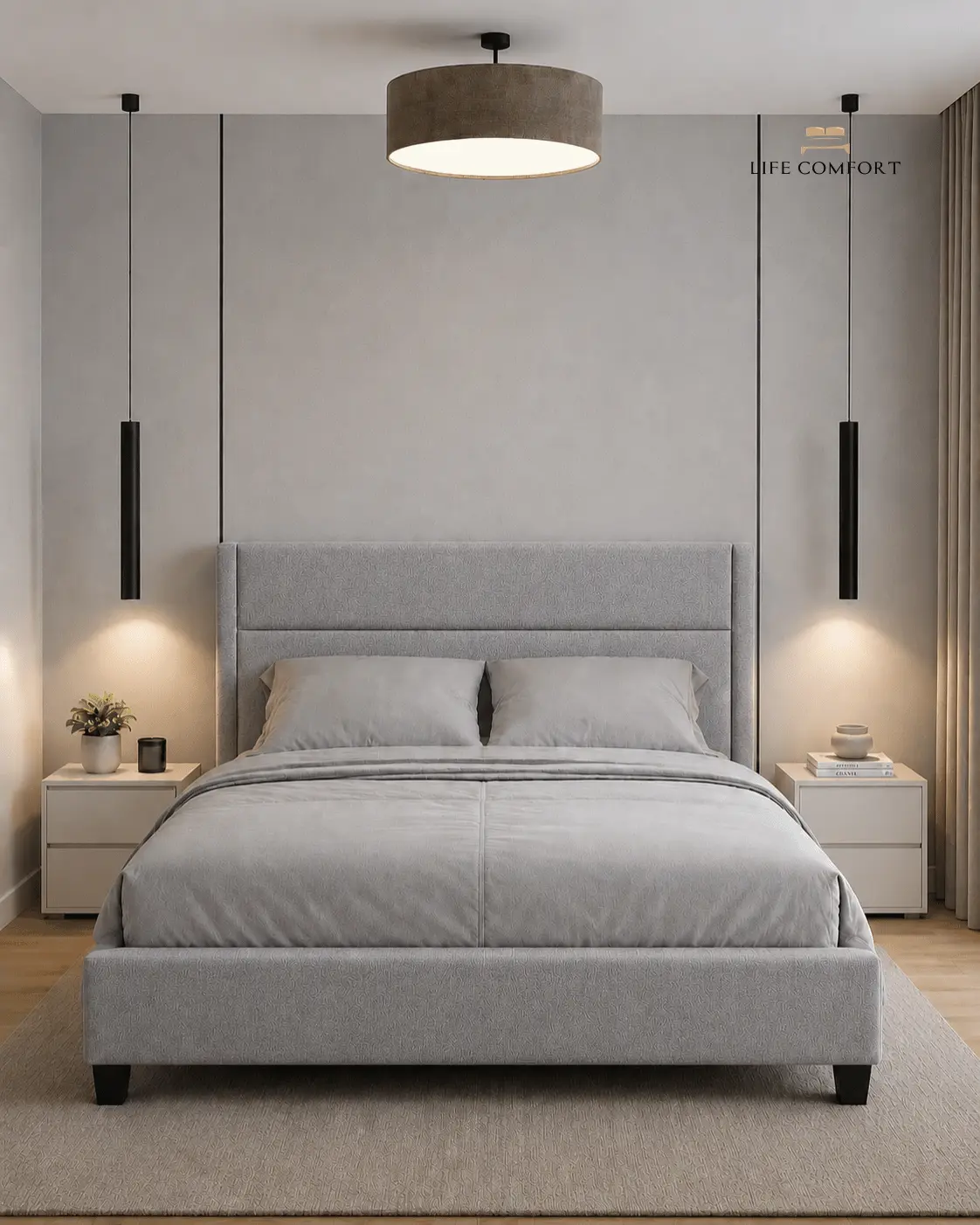 Lark Bed Frame Linen Fabric - Image 5