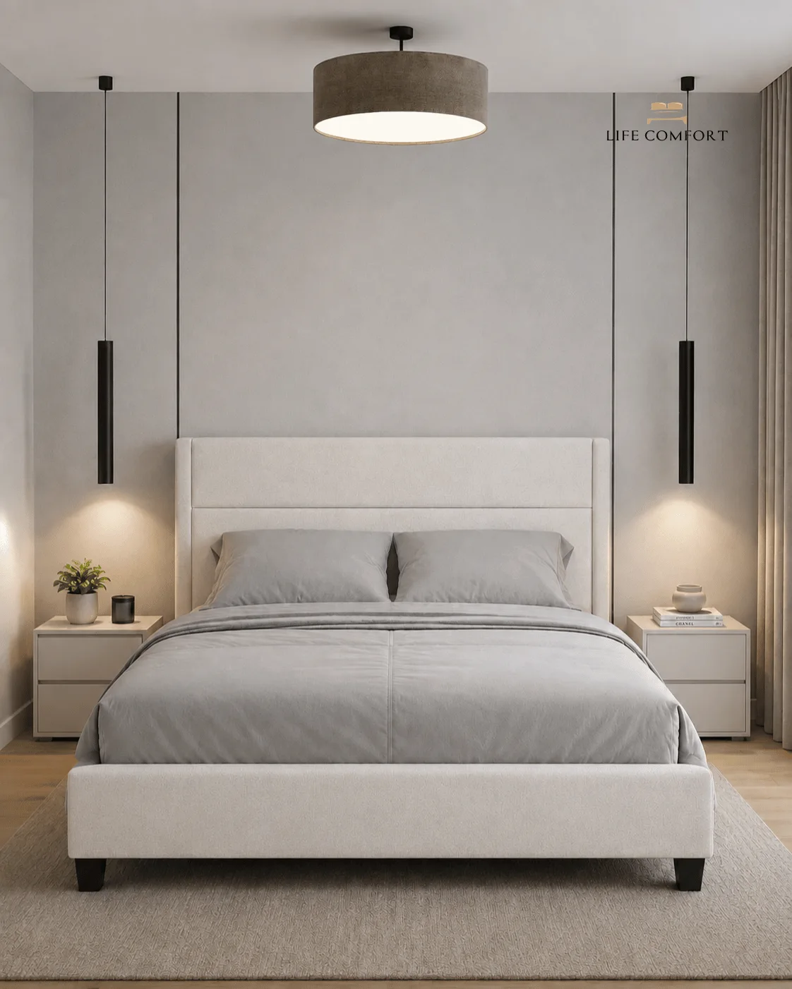 Lark Bed Frame Linen Fabric - Image 6