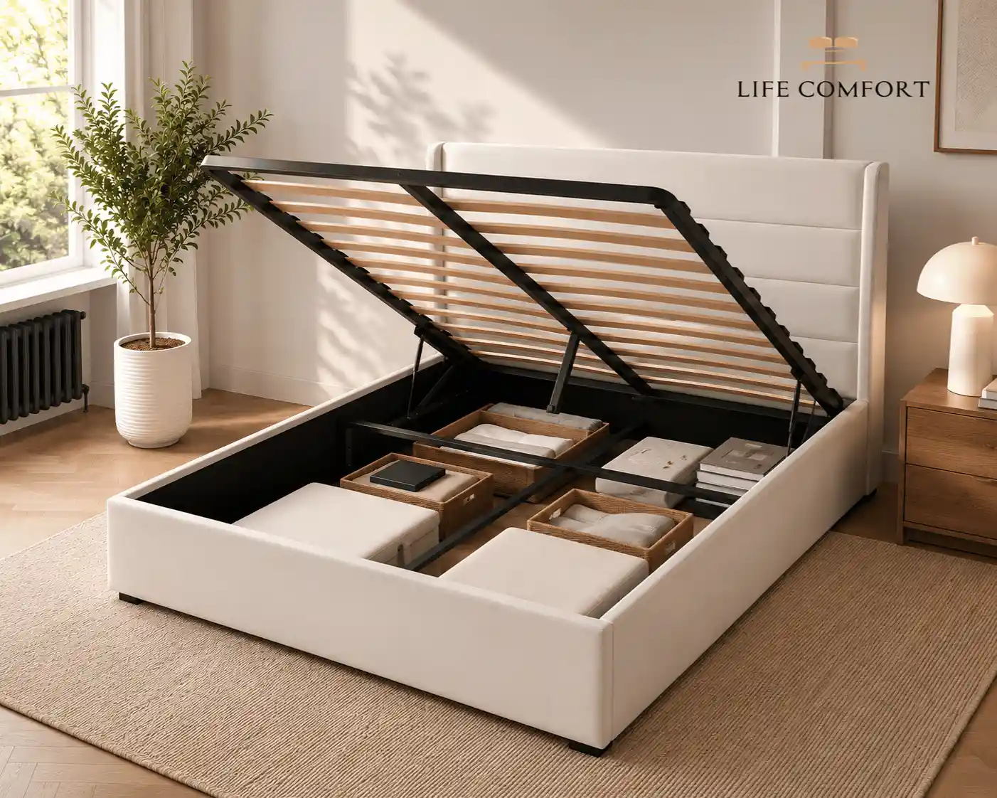 Nora Hydraulic Lift Up Storage Bed
