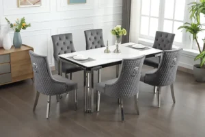 Teferi Modern (7pc Dining Table Set)