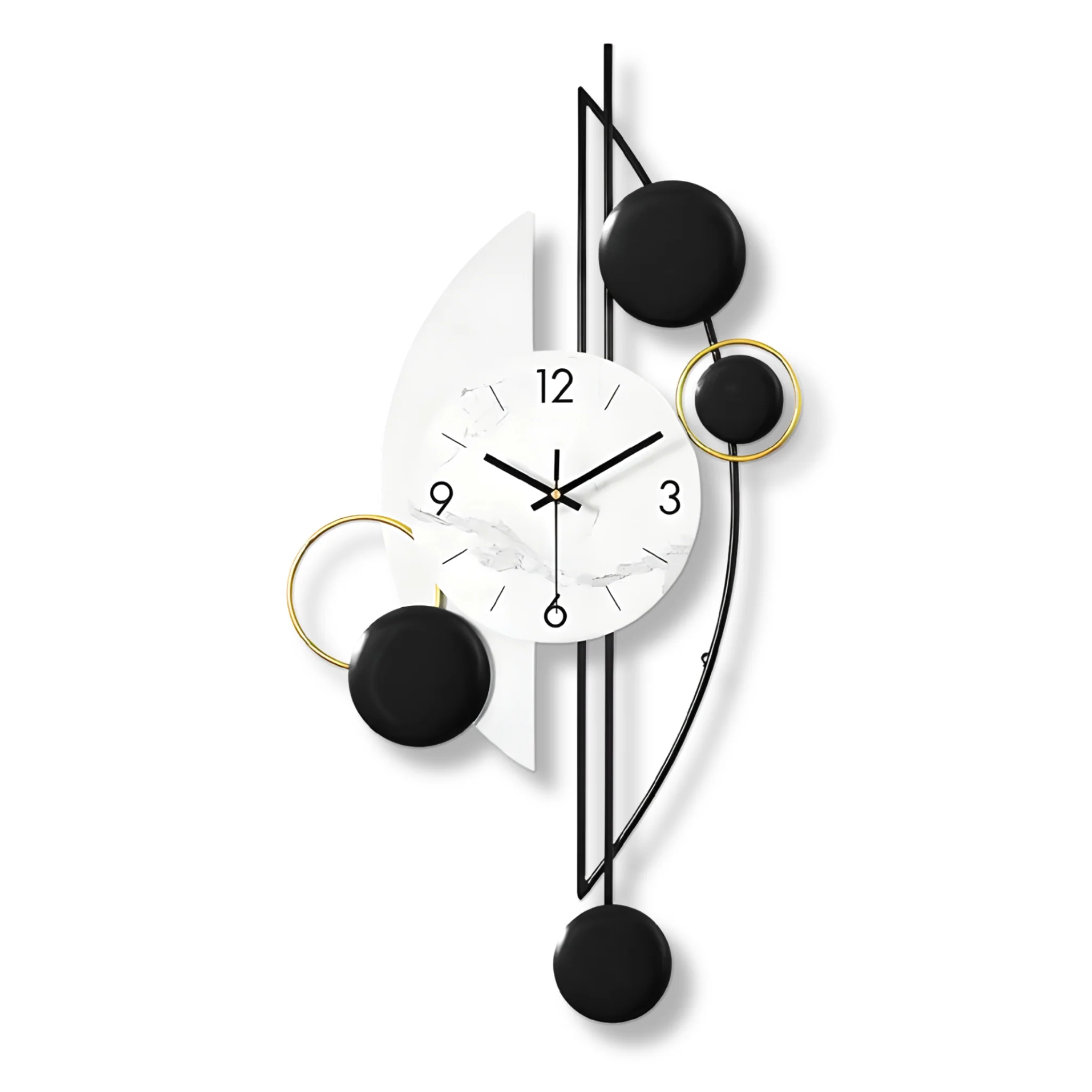 Modern Decorative Vertical Wall Clock for Home or Office, 32" Silent Non Ticking Minimalist Clock - Image 6