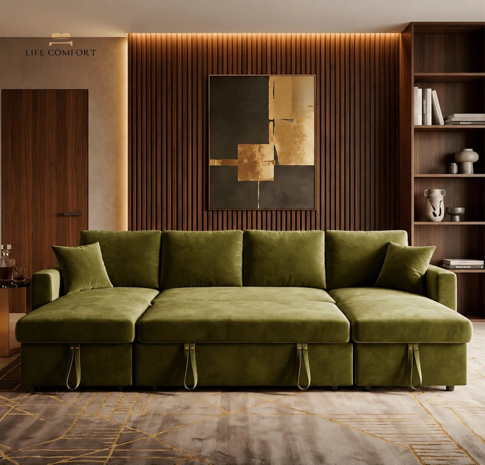 Primo Pull-Out Sofa Bed Double Side Storage